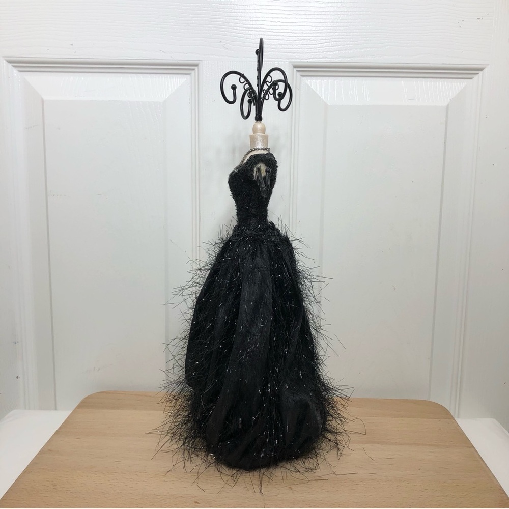 Vintage Black Dress Mannequin‎ Stand Jewelry Holder 15" Tall - Picture 4 of 11